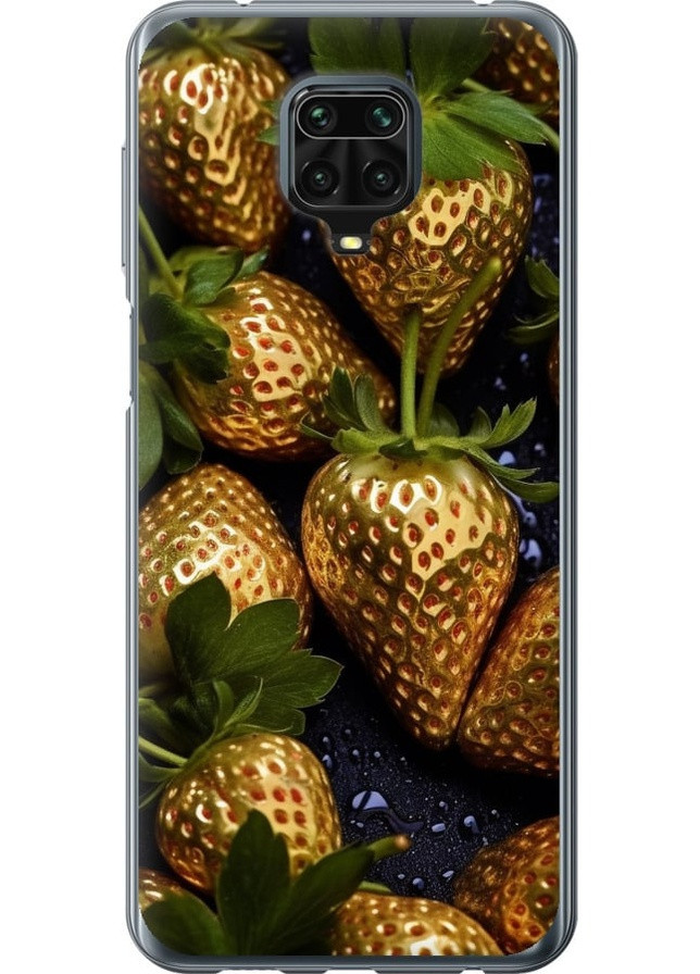 Силиконовый чехол 'Золотая клубника' для Endorphone Xiaomi Redmi Note 9 Pro (259321266)