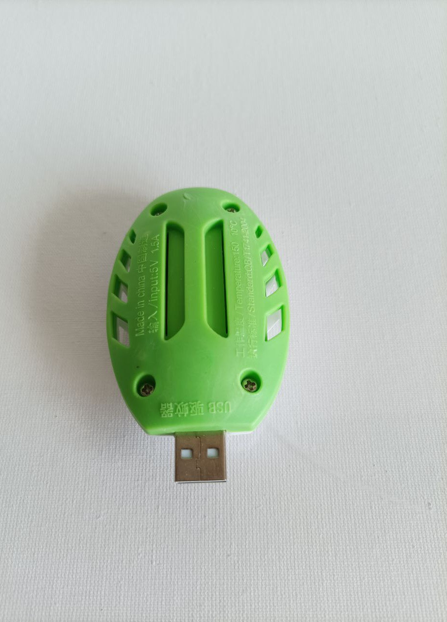 Портативний електрофумігатор USB для відлякування комарів + 6 репелентних пластин No Brand (258261351)