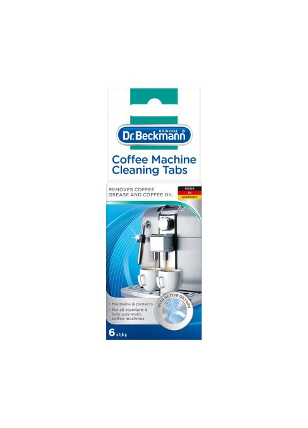 Засіб для чищення кавоварок Таблетки 6 шт. Dr. Beckmann (273438984)