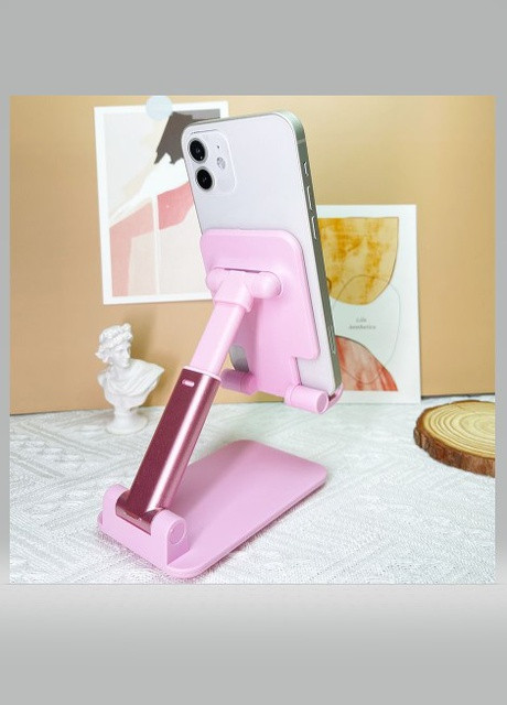 Підставка для телефону, смартфона, планшета Folding desktop phone stand - рожева China (257594153)