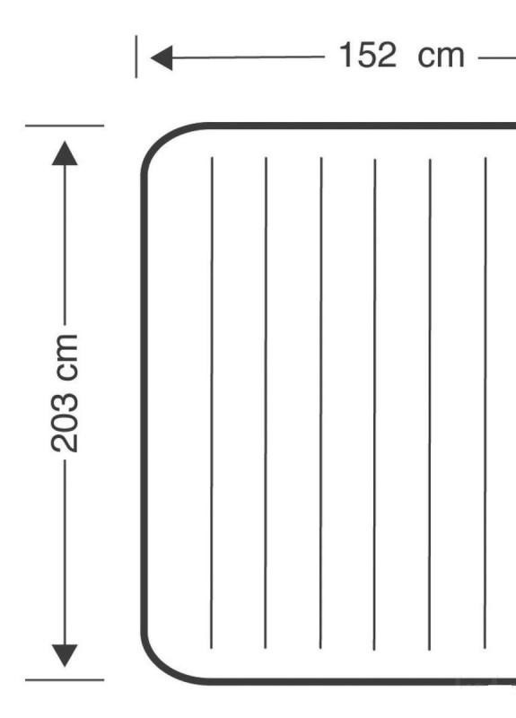 Двухместный надувной велюровый матрас Intex (259215095)