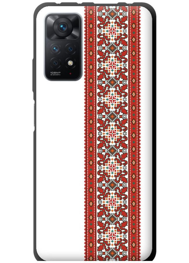 TPU чорний чохол 'Вишиванка 19' для Endorphone Xiaomi Redmi Note 12 Pro (269345512)