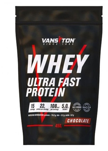 Whey Ultra Fast Protein 450 g /15 servings/ Chocolate Vansiton (258499562)
