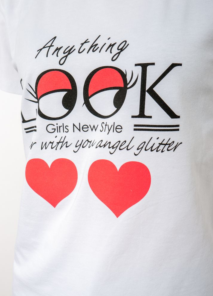 Стильная женская футболка (Белый) Time of Style - (261922554)