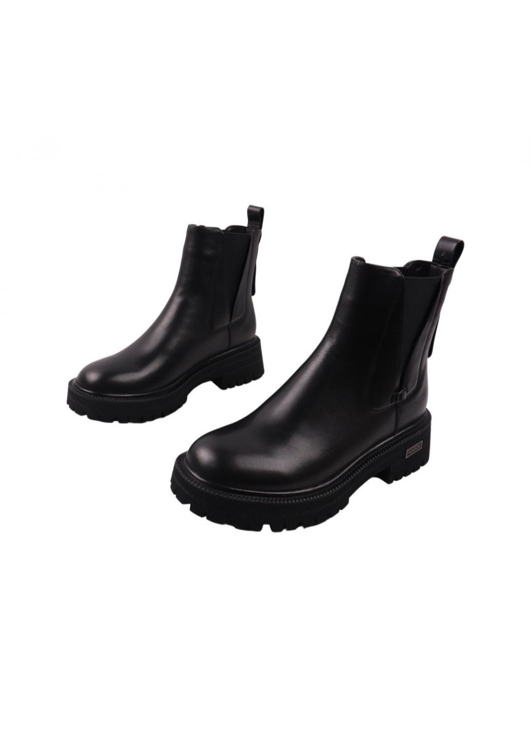 ботинки женские черные натуральная кожа Selliveno