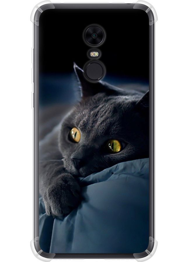 Силикон с усиленными углами чехол 'Дымчатый кот' для Endorphone xiaomi redmi 5 plus (265226639)