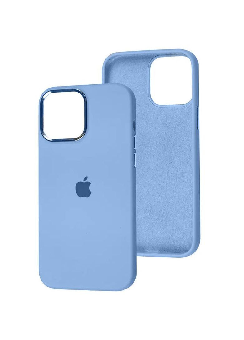 Чохол Silicone Case з металевими кнопками на Apple iPhone 12 Pro Max (6.7") Epik (261324563)