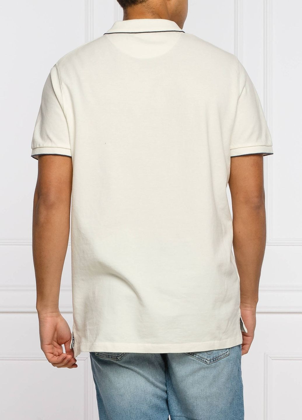 Молочная футболка-поло для мужчин Pepe Jeans