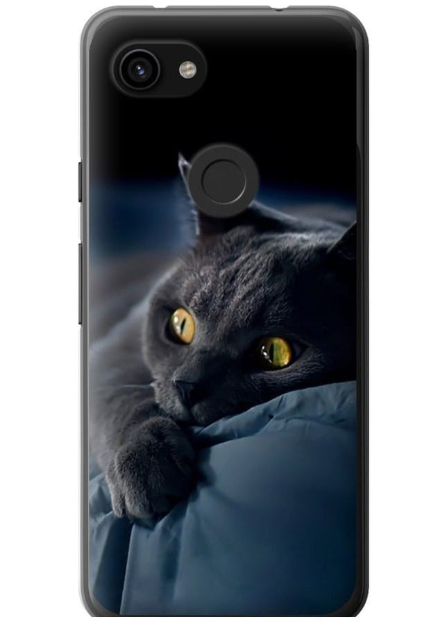 2D пластиковый чехол 'Дымчатый кот' для Endorphone google pixel 3a xl (265227544)