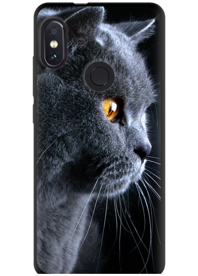 TPU черный чехол 'Красивый кот' для Endorphone xiaomi redmi note 5 pro (260265630)