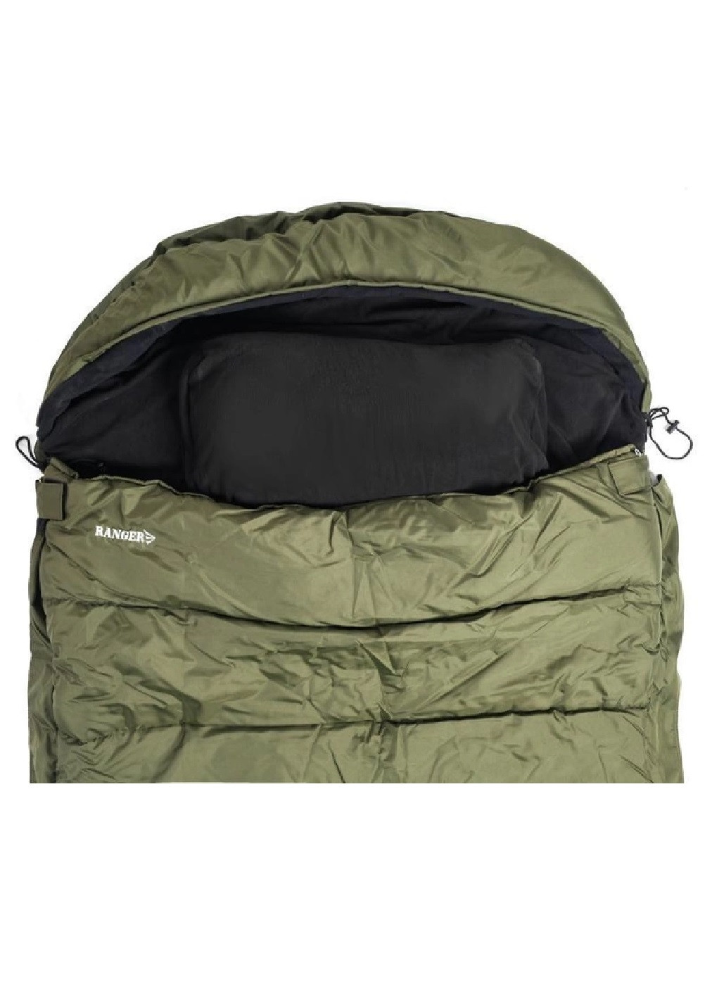 Спальный мешок спальник кокон одеяло плед туристический походный водоотталкивающий 220х95 см (475438-Prob) Зеленый Unbranded (267493608)