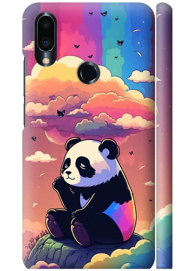 3D пластиковий матовий чохол 'Панда в хмарах' для Endorphone Meizu Note 9 (276395428)
