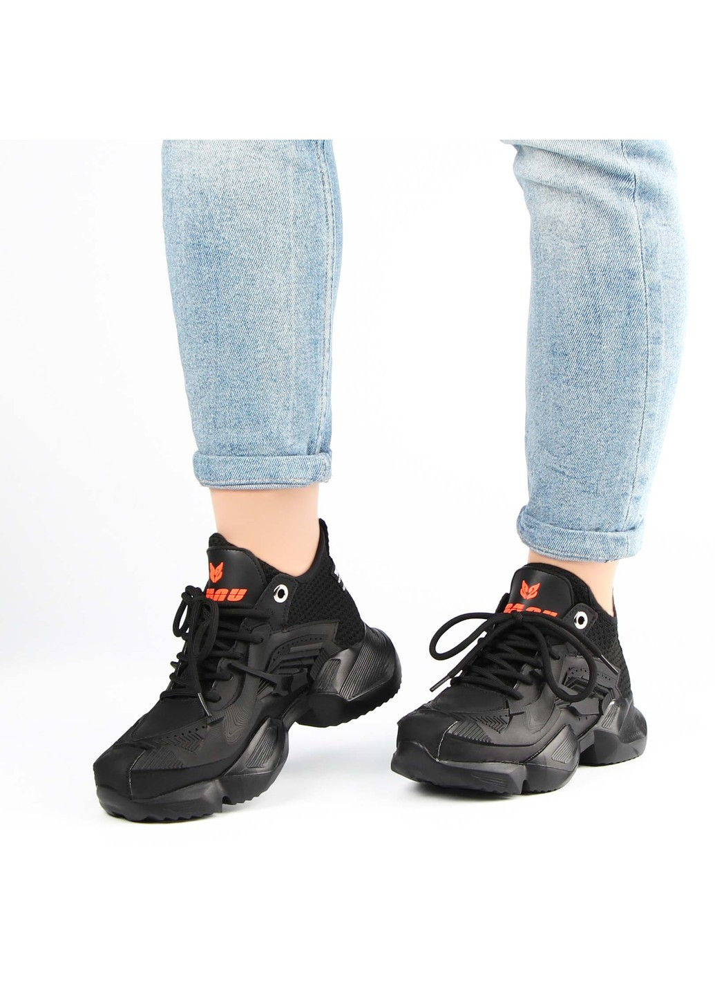 Черные демисезонные женские кроссовки 197257 Berisstini