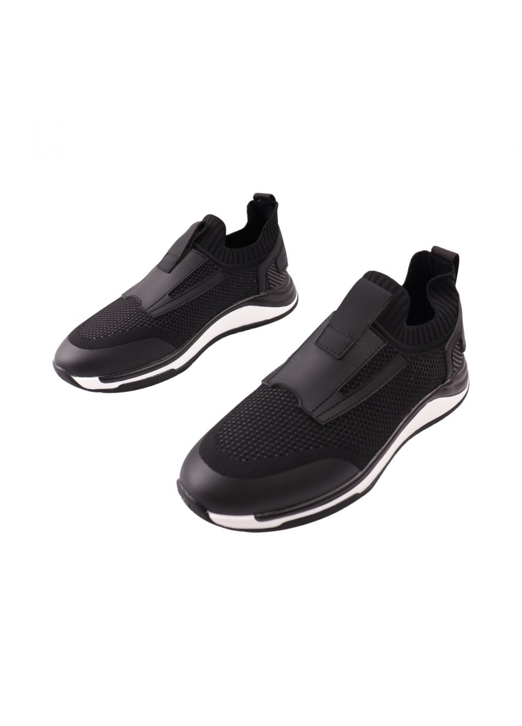 Черные кроссовки мужские черные текстиль Berisstini 249-24LK