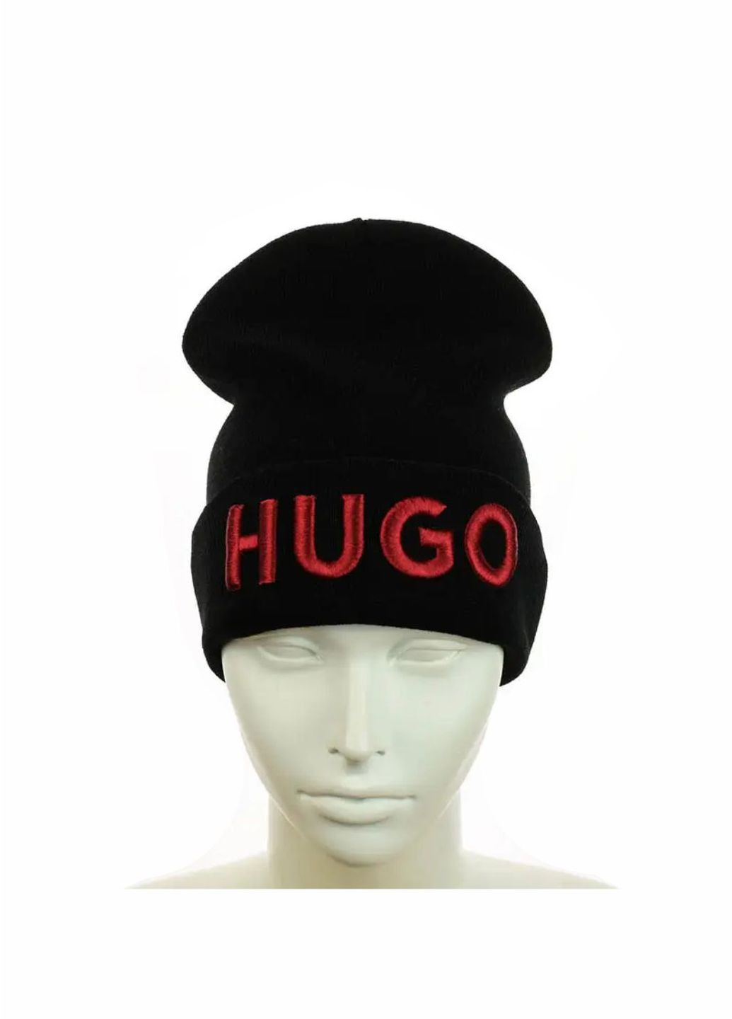 Молодежная шапка бини лонг HUGO (Хьюго) No Brand бини лонг (276260553)