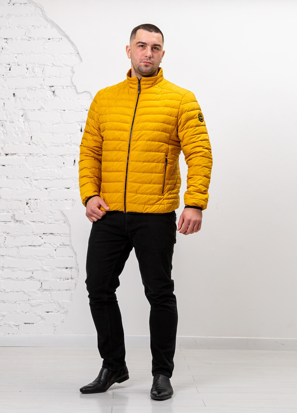 Горчичная демисезонная мужская весенняя куртка большого размера бренд vavalon SK