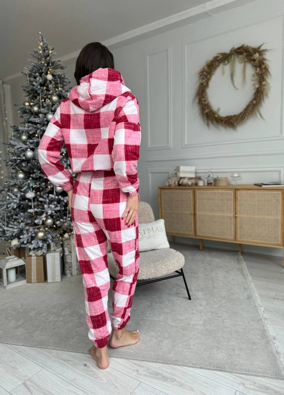 Розовая зимняя красивая одежда для дома/пижама свитшот + брюки Vakko