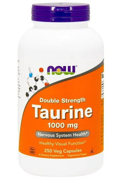 Taurine, Double Strength 1000 mg 250 Veg Caps NF0143 Now Foods (257252304)