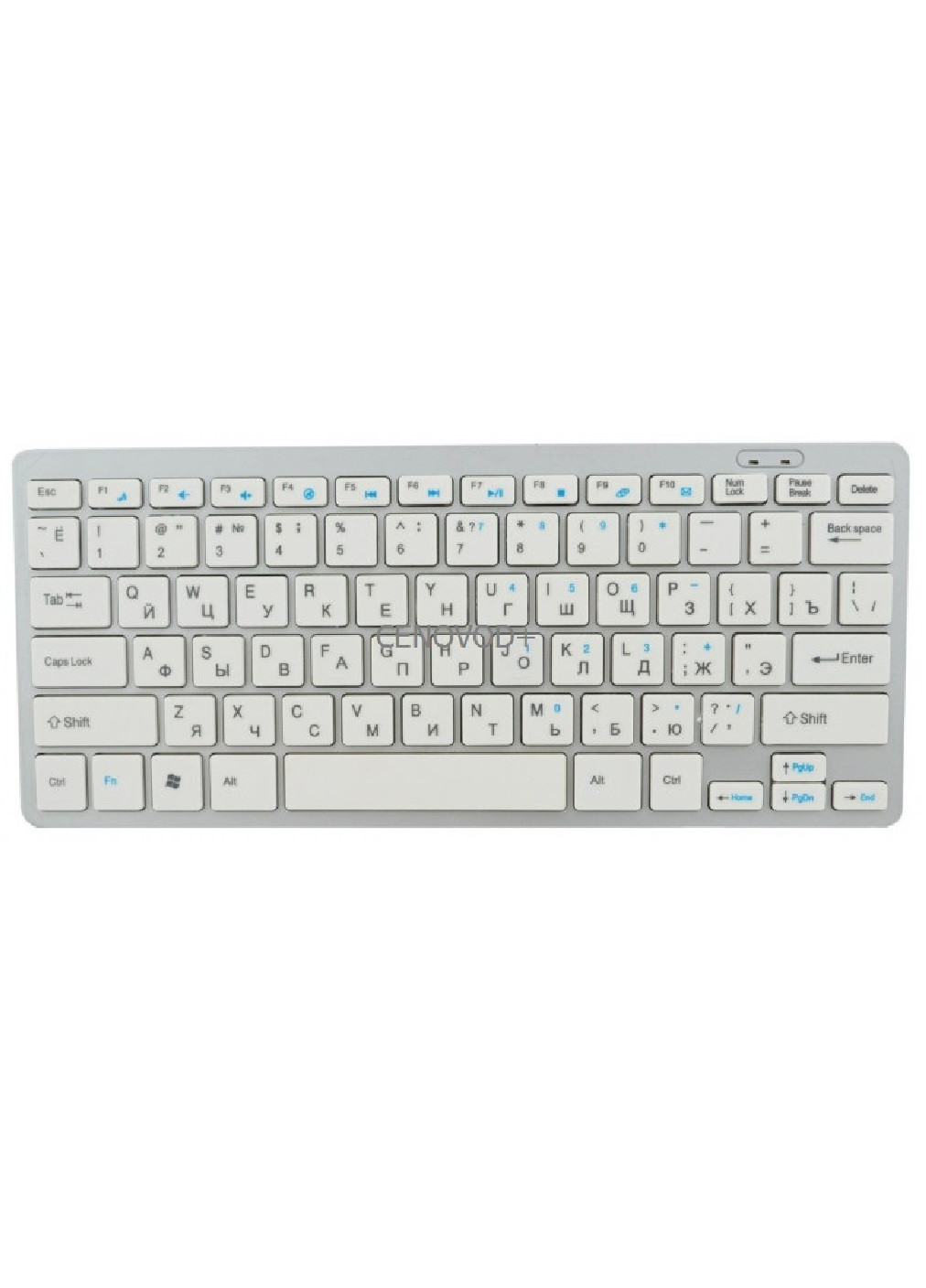 Комплект набір тонка бездротова міні клавіатура з мишею (7545354-Т) Білий Unbranded (256704794)