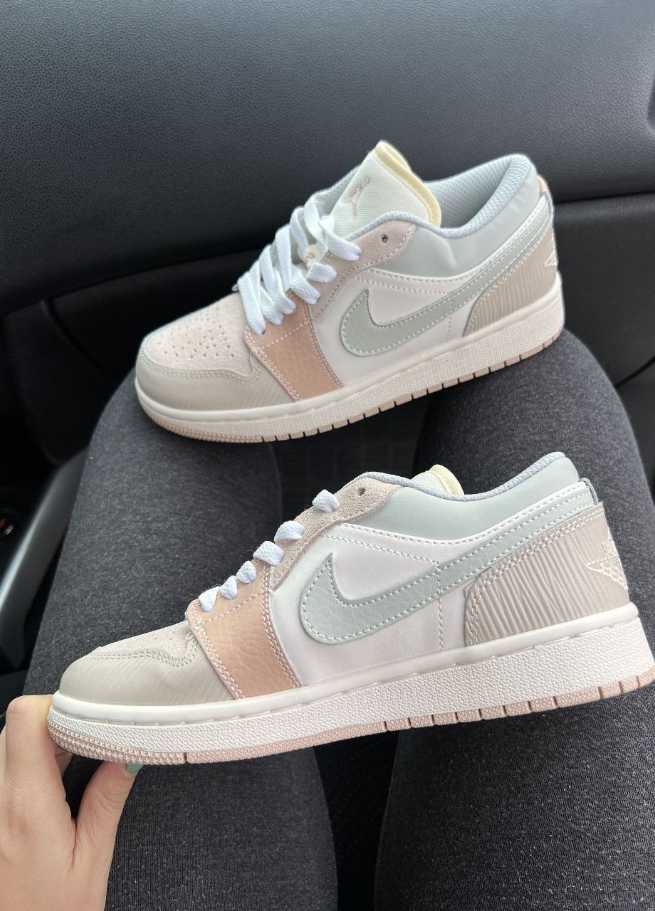 Кросівки репліка Jordan Low Beige Vakko бежеві демісезони (265309764)