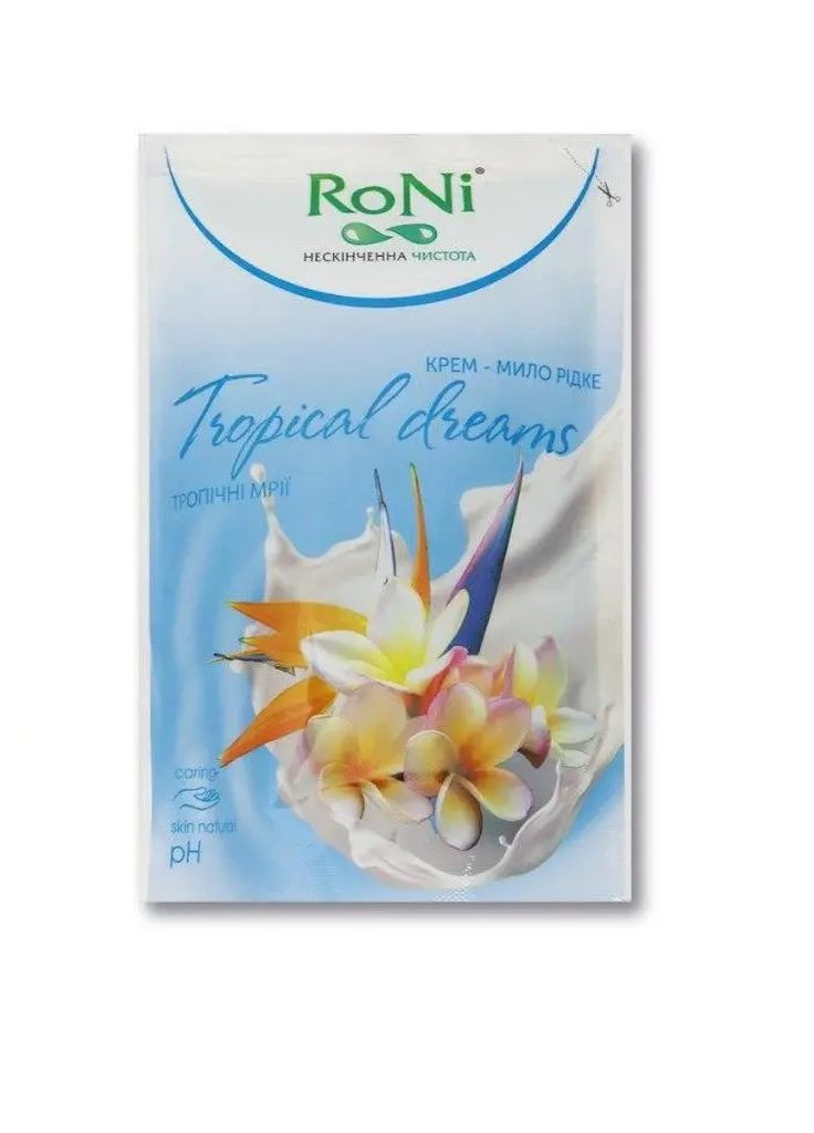 Крем-мыло жидкое Tropical Dreams с глицерином дой-пак 450 мл RoNi (276977363)