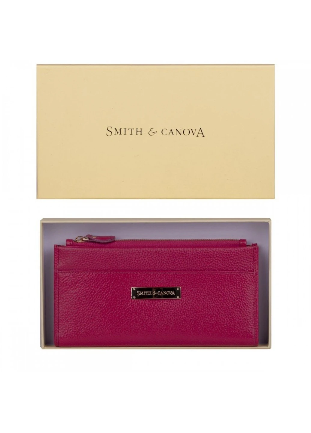 Шкіряний жіночий гаманець Smith and Canova 28538 Haxey (Fuchsia) Smith&Canova (262087196)