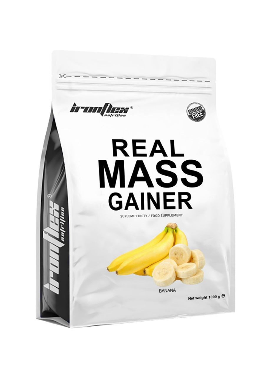 Гейнер Real Mass Gainer 1000 g (Vanilla) Ironflex (267150634)