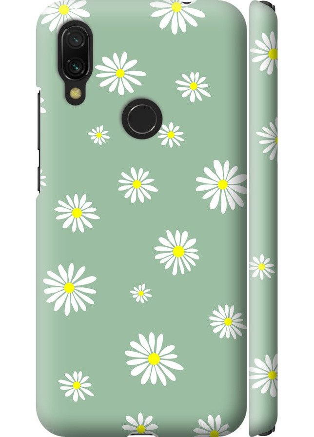 3D пластиковый матовый чехол 'Ромашки v4' для Endorphone Xiaomi Redmi 7 (258087103)