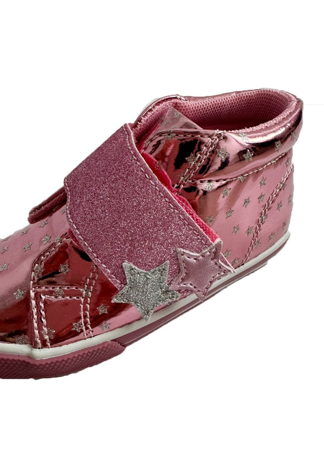 Розовые ботинки весенние на липучку Chicco