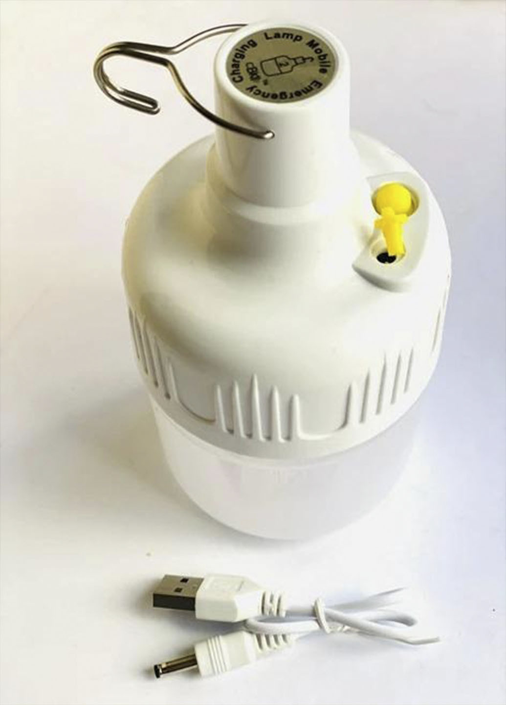 Подвесной фонарь на крючке LED-лампа аккумуляторная с зарядкой (02011A) Белый Solar NJ-02011 белый