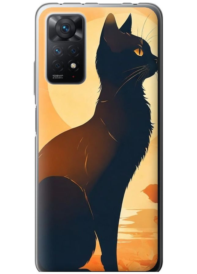 Силиконовый чехол 'Черная кошка v2' для Endorphone xiaomi redmi note 11 pro (276058490)