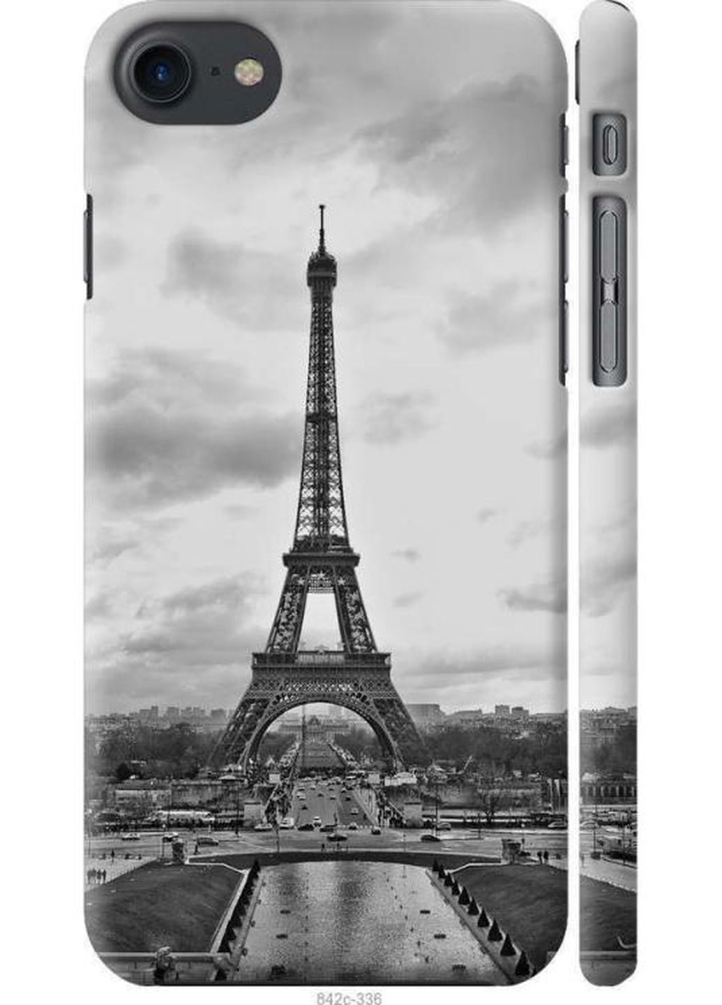 Чохол на iPhone 7 Чорно-біла Ейфелева вежа MMC (260951377)
