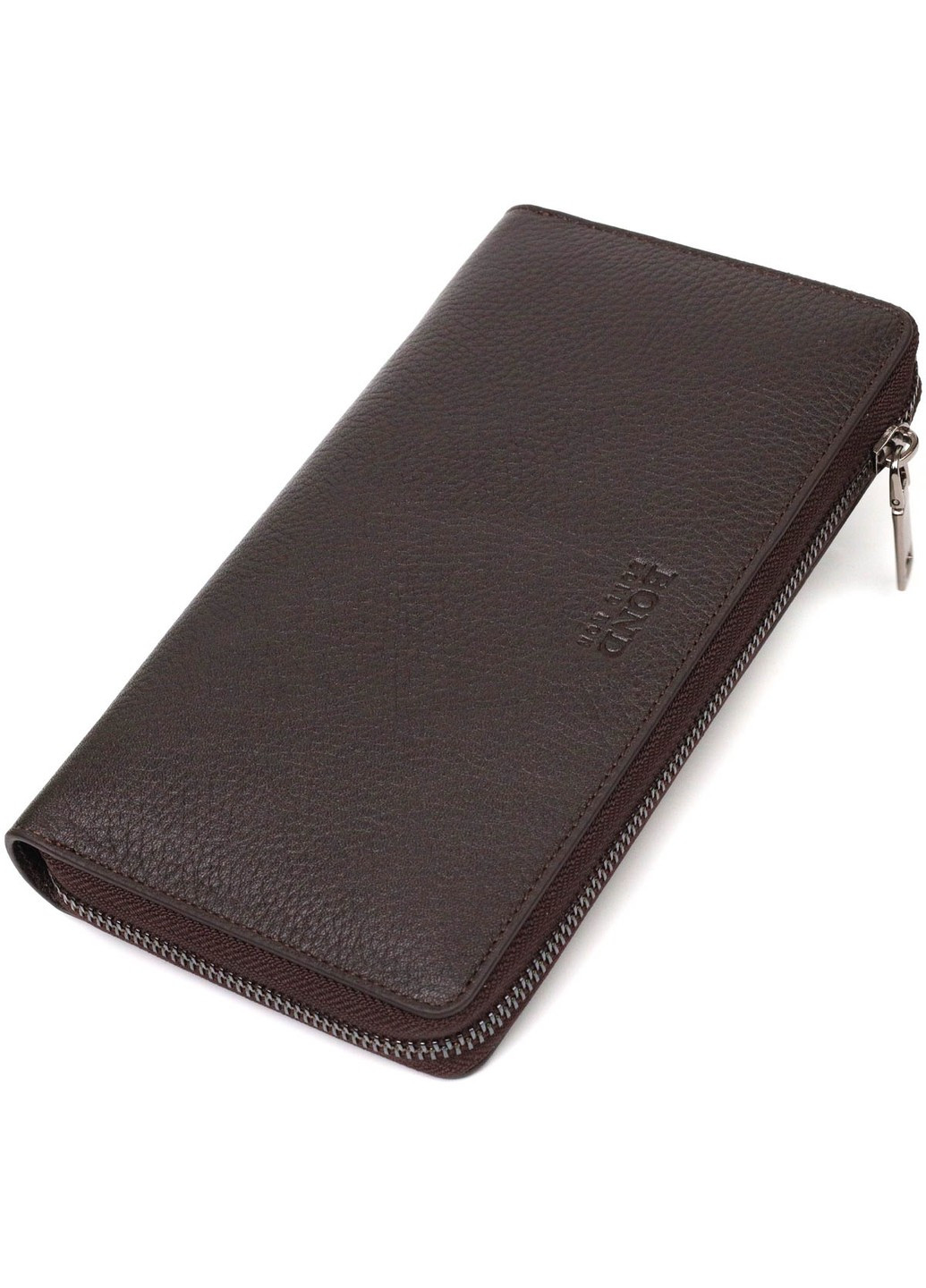 Интересный мужской клатч с одним отделением из натуральной кожи 22032 Коричневый Bond (262158749)