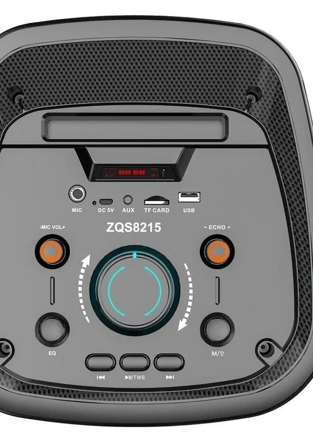 Портативная колонка ZQS8215 чемодан 30Вт, USB, SD, FM радио, Bluetooth, 1 микрофон, ДУ (MER-15653) XPRO (258341528)