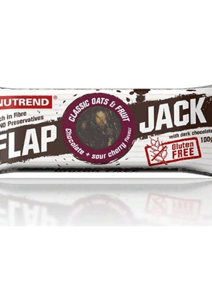 Flapjack Gluten Free 100 g Chocolate Wild Cherry with Dark Chocolate Nutrend (256721562)