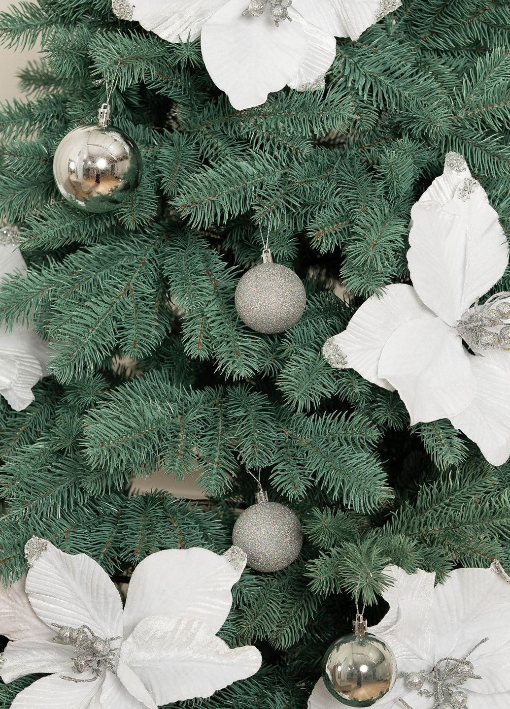 Штучна лита ялинка ЕЛІТ Блакитна 1.50м з підставкою на 30% більше гілочок Gold Еліт (269462480)