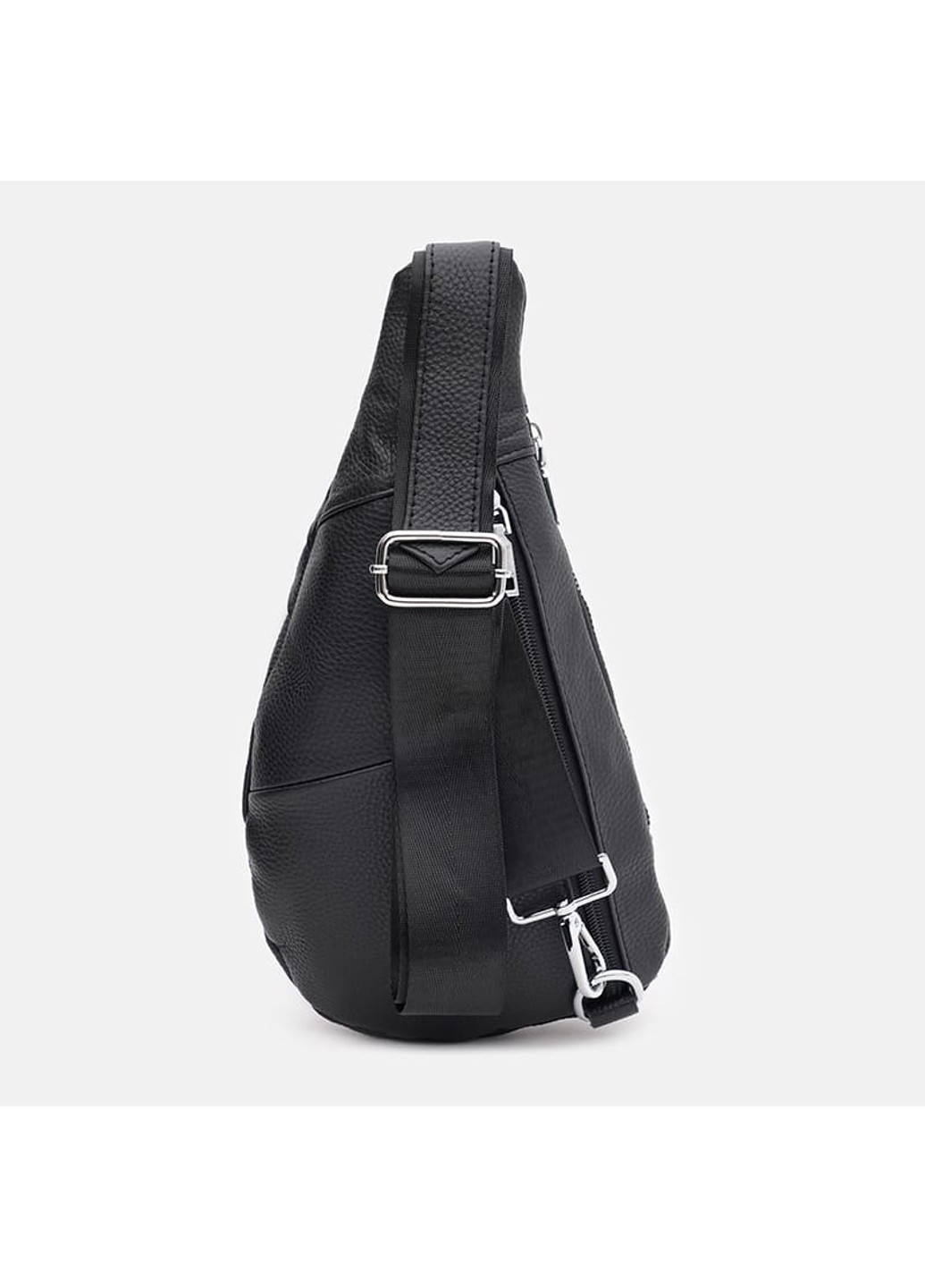 Мужской кожаный рюкзак через плечо k1712bl-black Keizer (274535904)