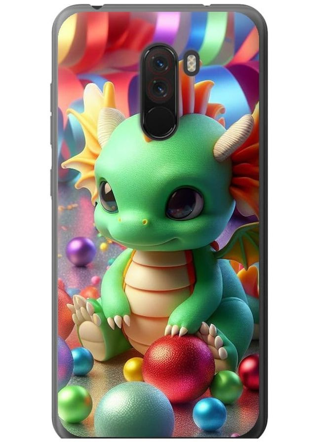 2D пластиковый чехол 'Веселый дракончик' для Endorphone Xiaomi Pocophone F1 (275462524)