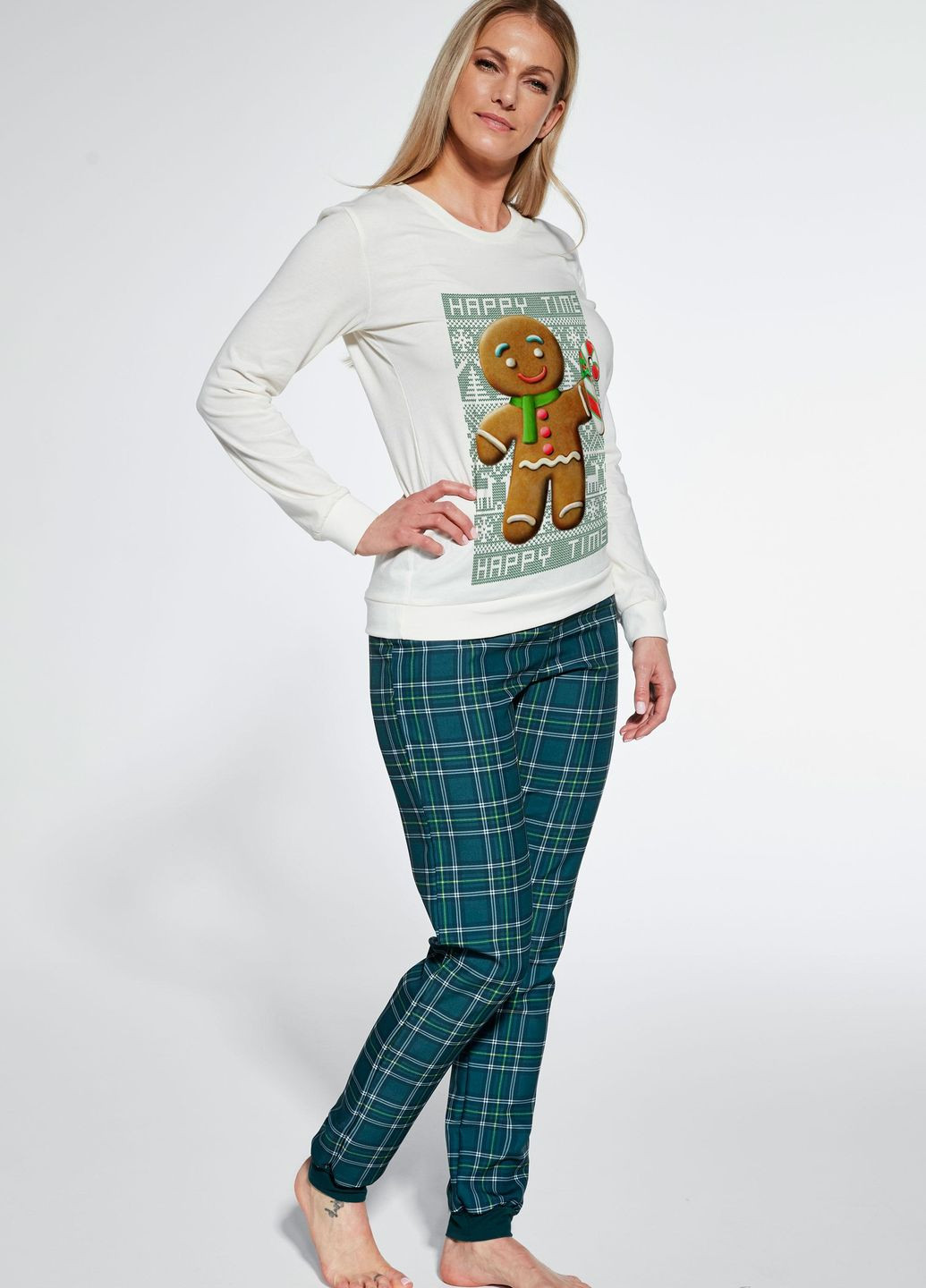 Комбинированная женская пижама 347 cookie 671-23 футболка + брюки Cornette