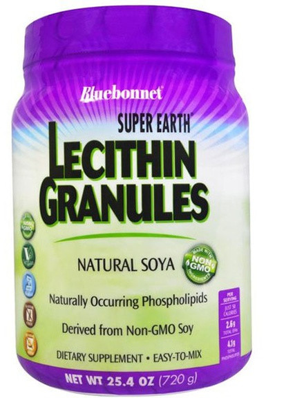 Super Earth Lecithin Granules 25.4 OZ 720 g /96 servings/ Bluebonnet Nutrition (256723242)