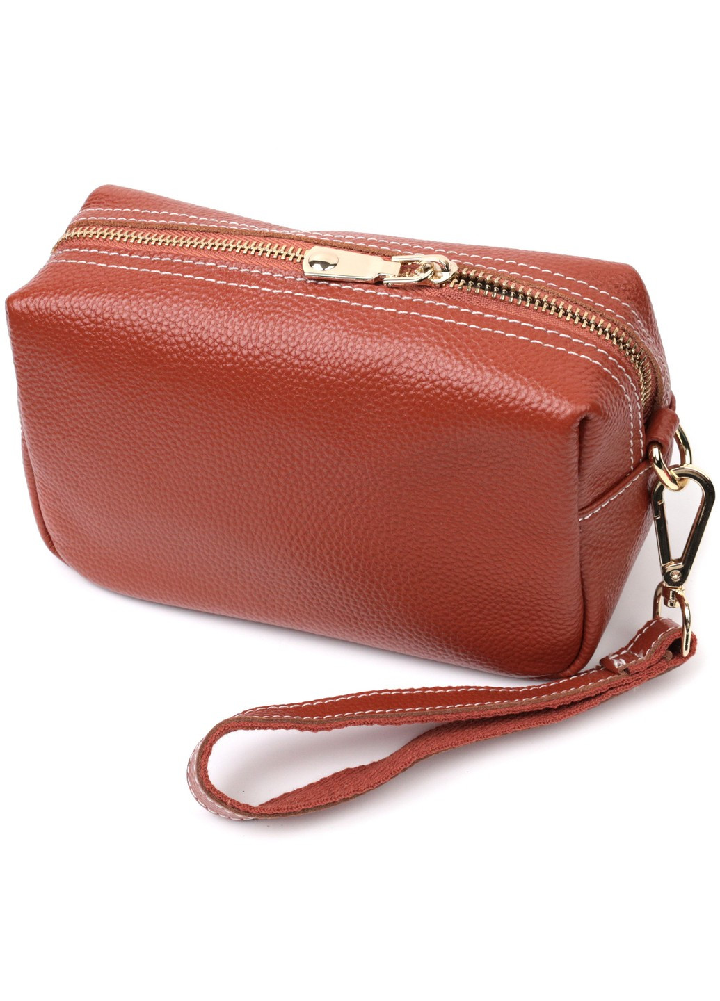 Оригинальная женская сумка с двумя ремнями из натуральной кожи 22273 Коричневый Vintage (276457473)