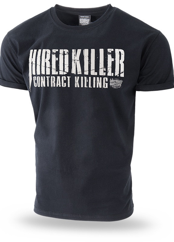 Черная футболка contract killing ts286bk Dobermans Aggressive