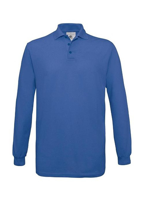 Синяя футболка-поло для мужчин B&C