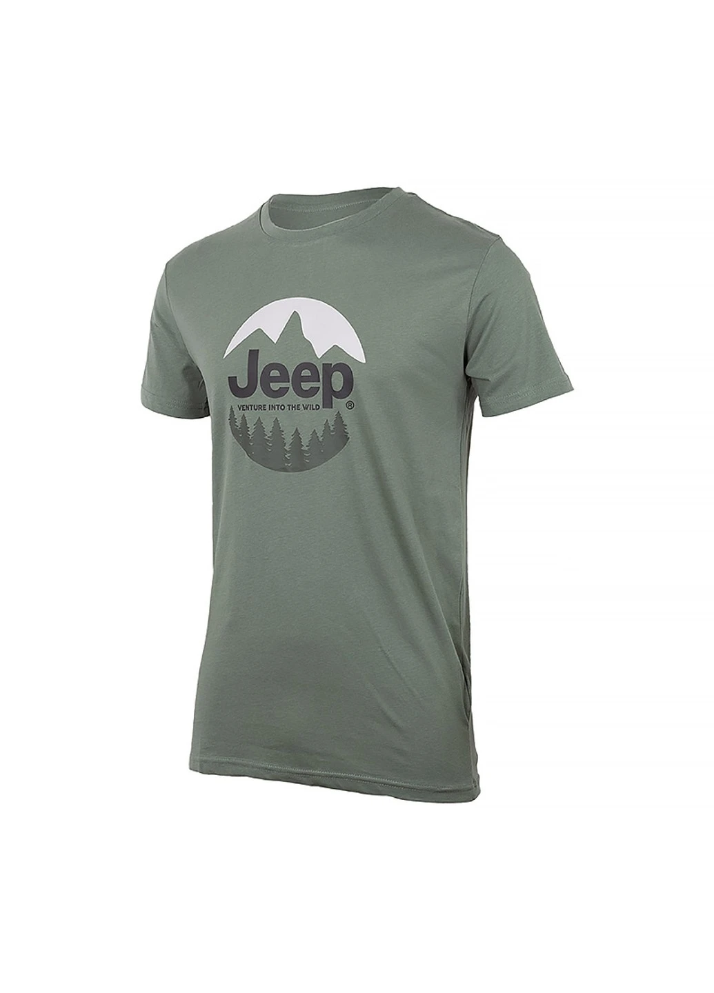 Зеленая футболка t-shirt the spirit of adventure Jeep