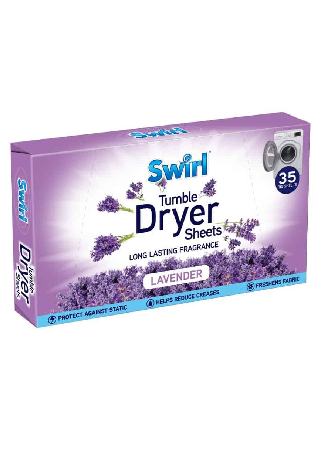 Ароматизовані серветки для сушильної машини Lavender 35 шт Swirl (258320082)