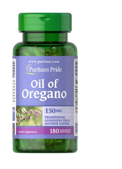 Puritan's Pride Oil of Oregano Extract 150 mg 180 Caps Puritans Pride (257252626)