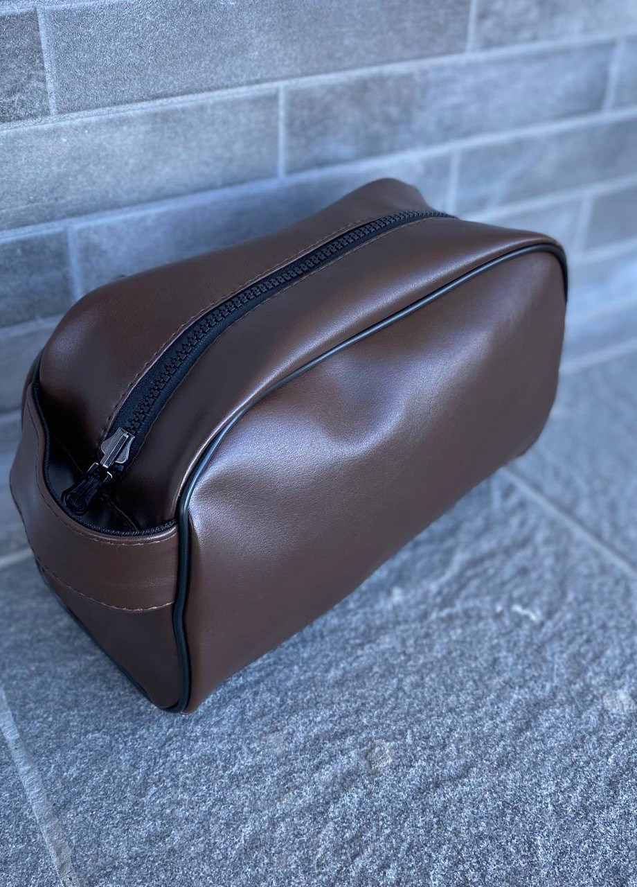 Мужская коричневая сумка косметичка органайзер Nesser Brown Freeport No Brand (258358344)