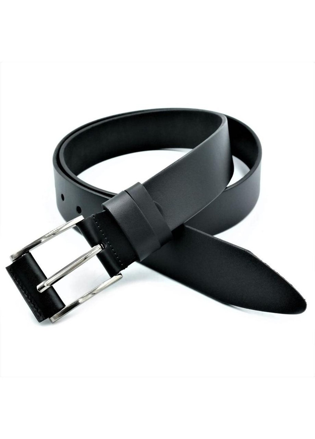 Ремень мужской кожаный Weatro Черный mnk40ua-03 Le-Mon (272596539)