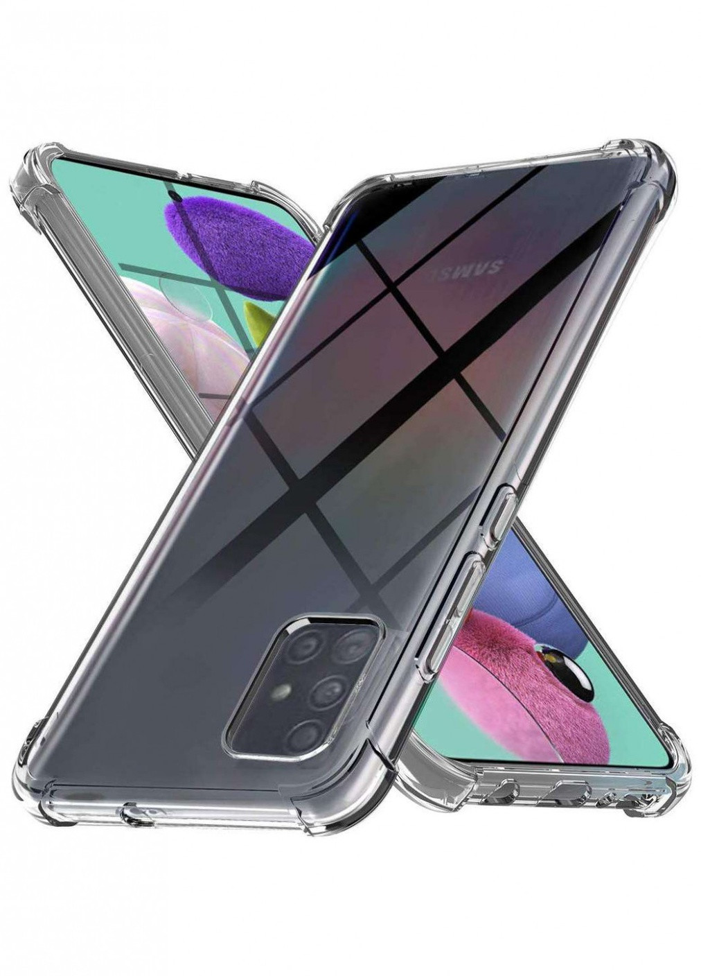 Силиконовый чехол с крытыми бортами для Samsung Galaxy A51 Epik (258523040)