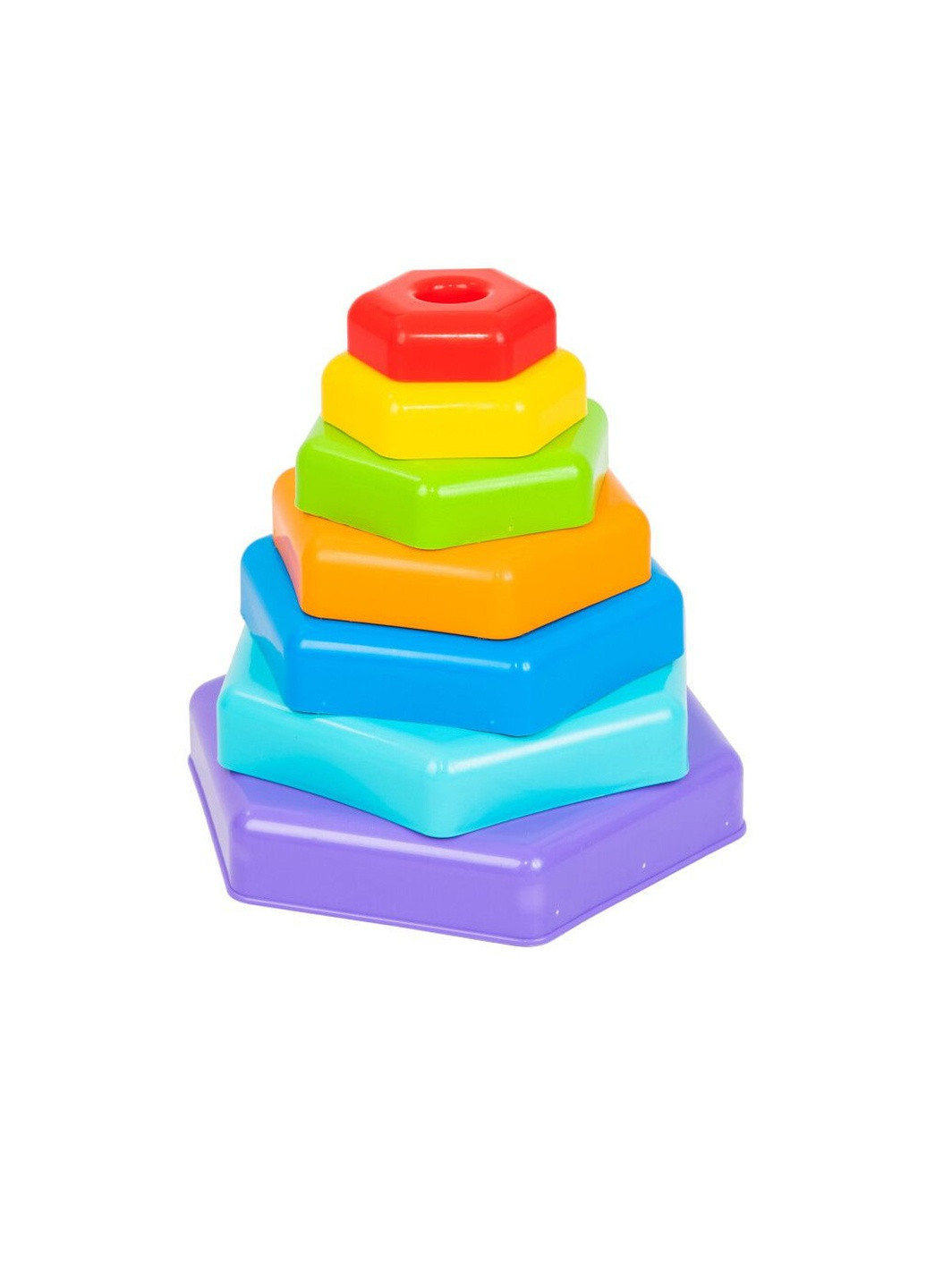 Розвиваюча іграшка "Райдужна пірамідка" колір різнокольоровий 00-00206140 Tigres (259465328)